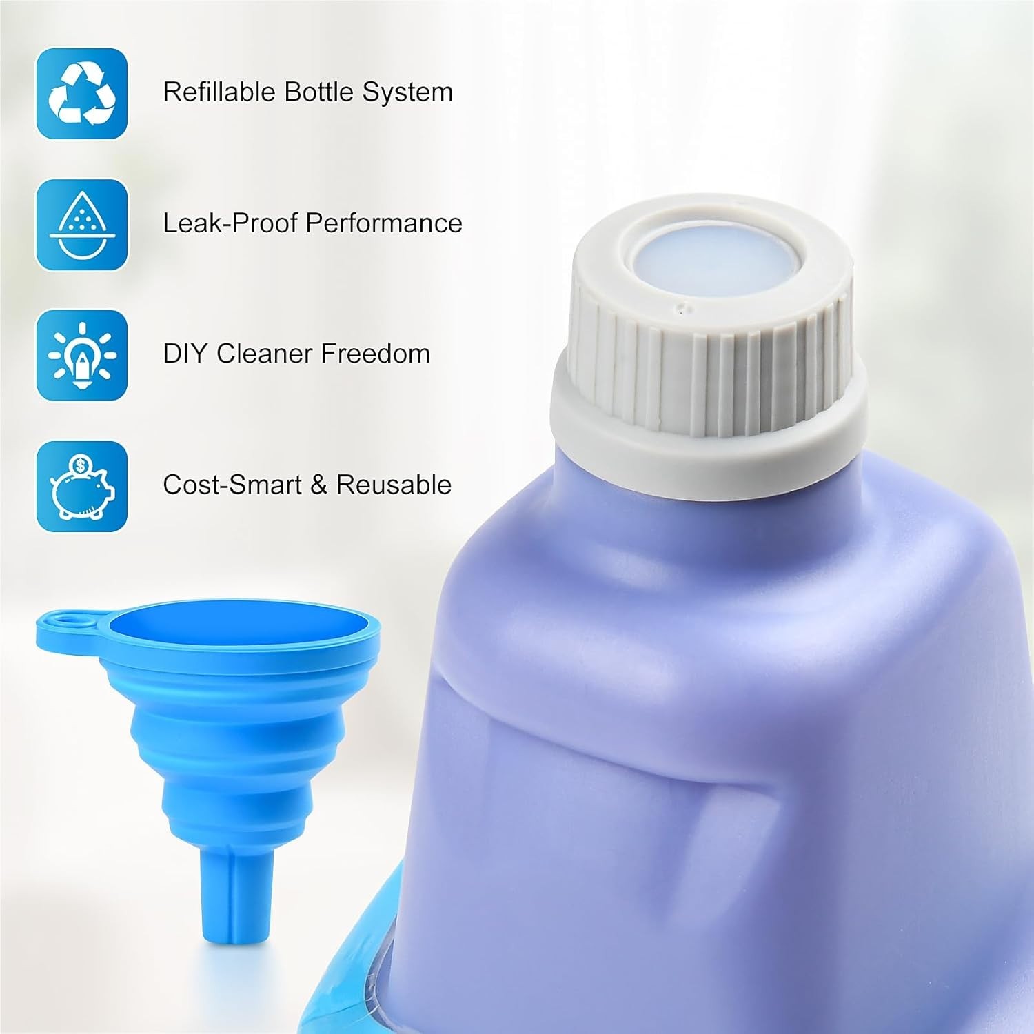 500ml Leak-Proof Cleaning Solution Bottle for Swiffer WetJet – Hand Wash Only