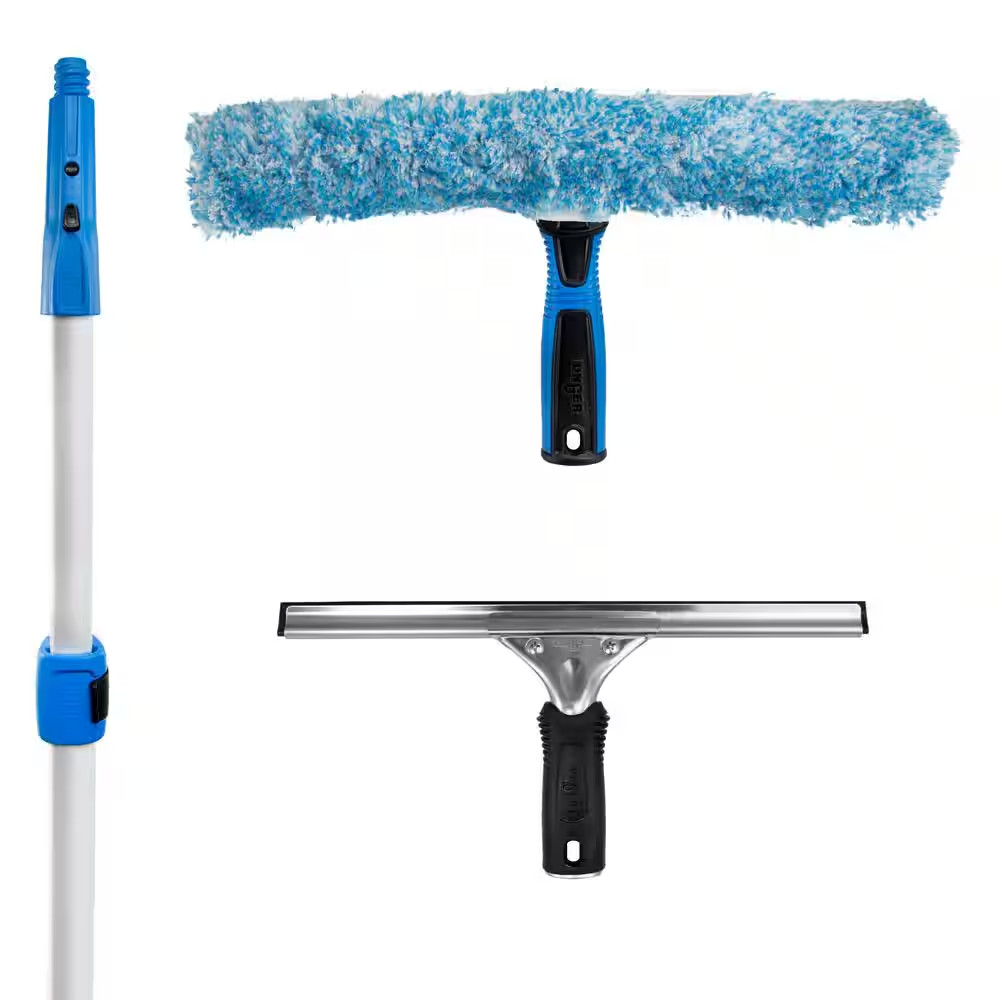 Total Pro Kit W/14 In. Scrubber, 12 In. Squeegee and 6 Ft. Telescoping Connect &
