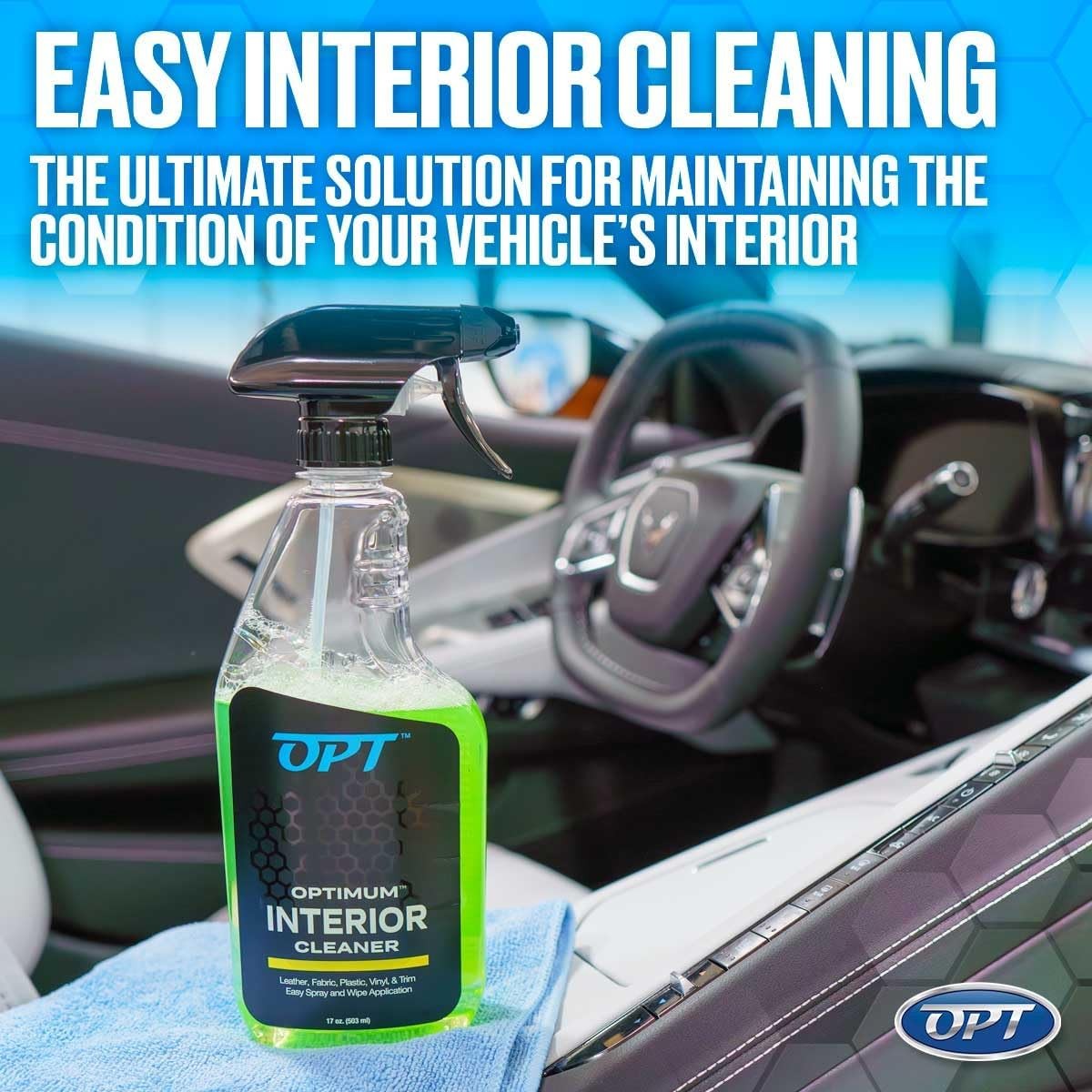 Versatile Car Interior Cleaning Spray – Safe for Leather and Upholstery