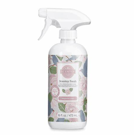 Scentsy Fresh Magnolia Linen Scent 16 fl. oz. Odor-Eliminating Fabric Spray NEW