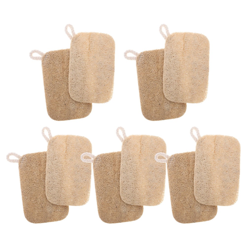 30Pcs Handmade Natural Loofah Dish Cleaning Scrubber Gentle and Skin Friendly