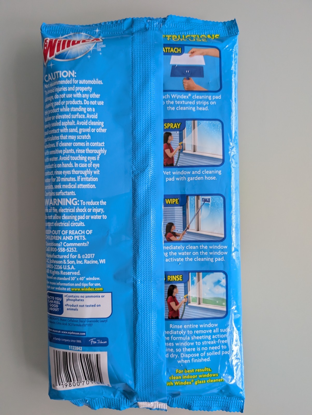 1 Windex Outdoor Refill Cleaning Pad Windows Sealed Discontinued With 2 Pads