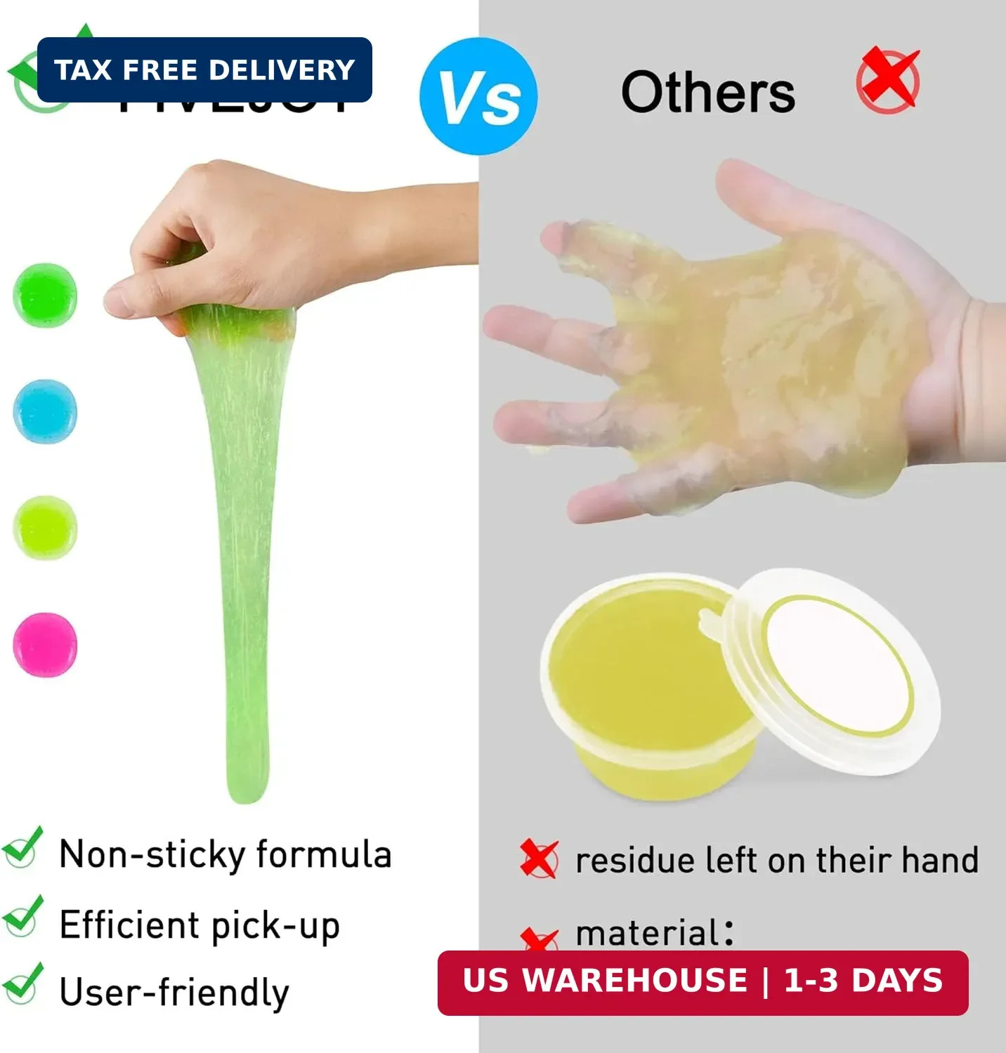 Car Cleaning Gels 4-Pack, Car Cleaning Putty Universal Auto Detailing Tools Car