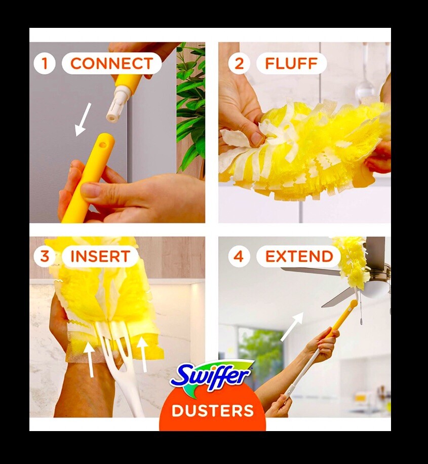 11ct Swiffer 360° Dusters Heavy Duty Pet Dusters Refills w Febreze Odor Defense