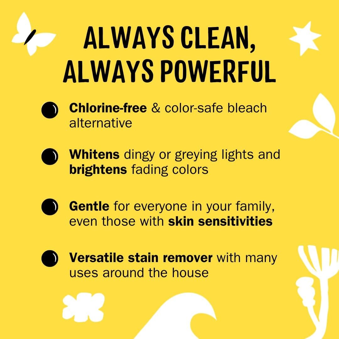 Oxygen Whitener Powerful Bleach Alternative Chlorine Free & Color Safe Brightens