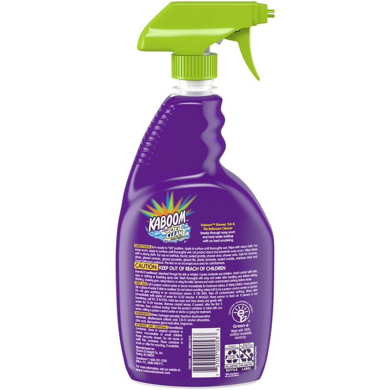 Kaboom 00053 Citrus Scent Tub and Tile Cleaner Liquid 32 oz. (Pack of 8)