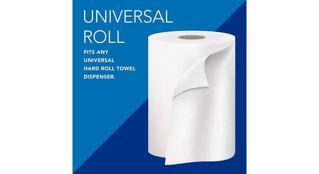 High Capacity Hard Roll Paper Towels White (1000 ft./Roll, 6 Paper Towel Rolls/C