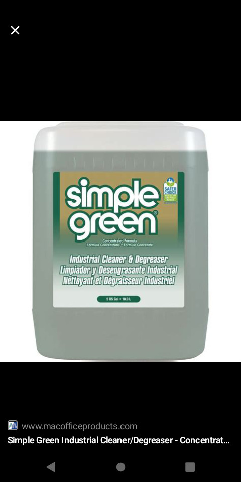 Simple Green Industrial Cleaner & Degreaser – White, 5 Gal
