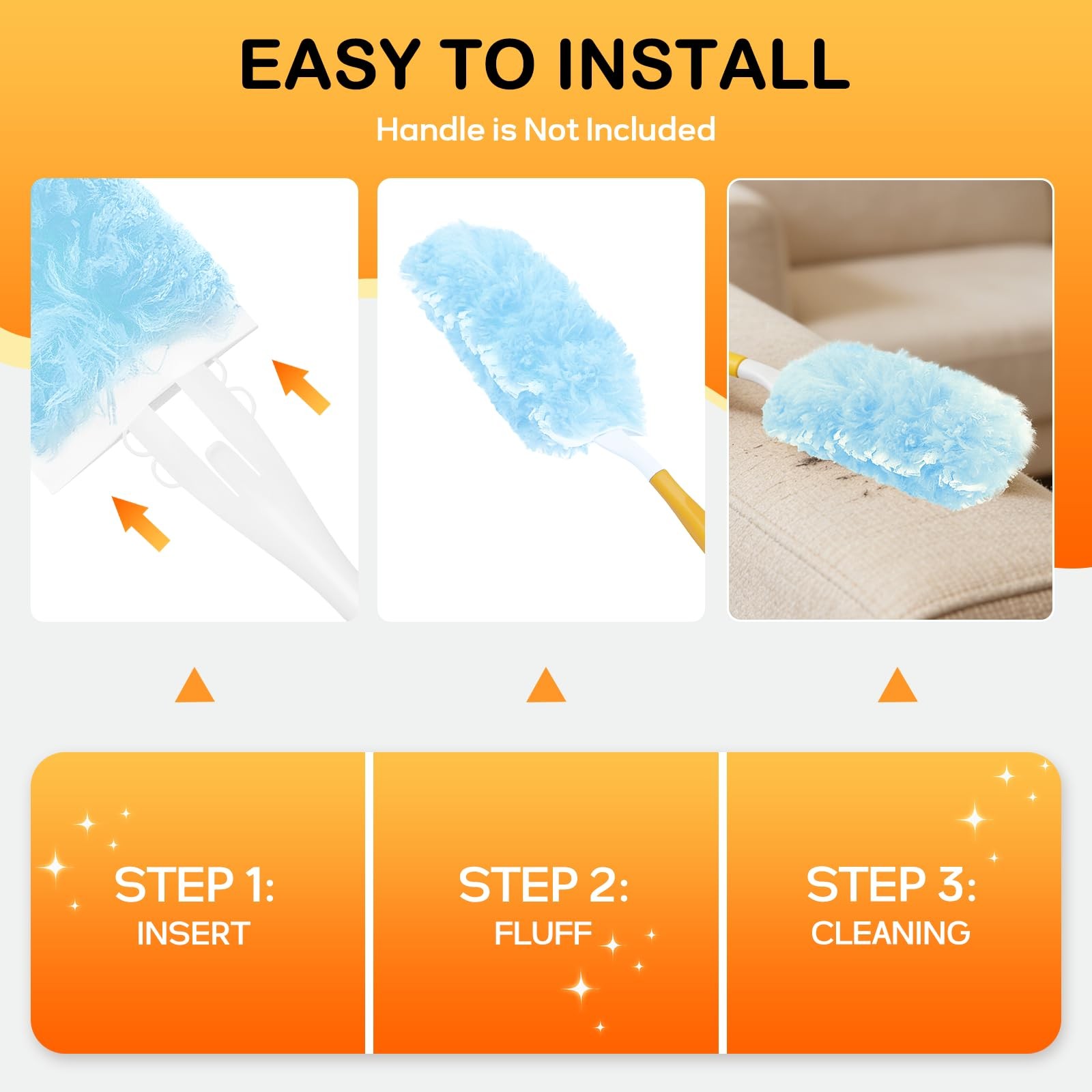 Duster Refills 25 Count Microfiber Electrostatic Multi Surface Cleaning Kit For