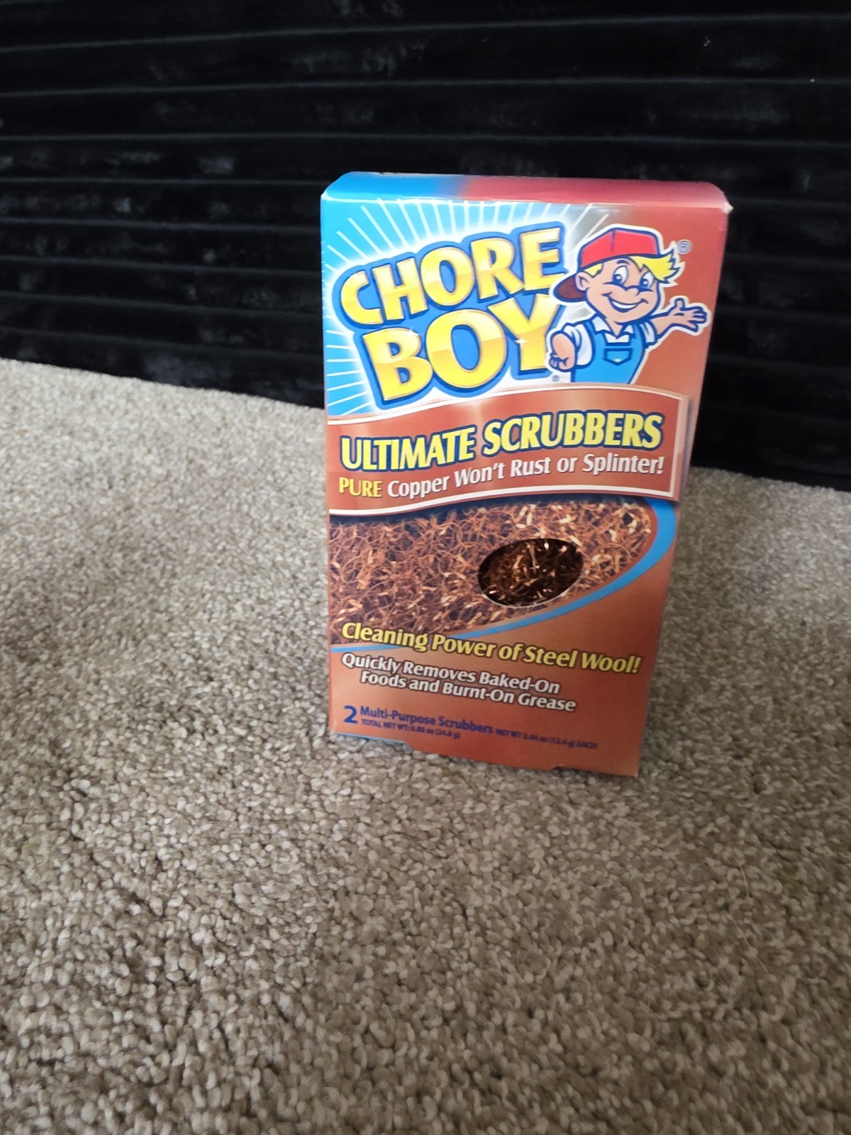 Chore Boy Ultimate Scrubbers Copper Scouring Pad 2 Pack Brand New In Box Sealed