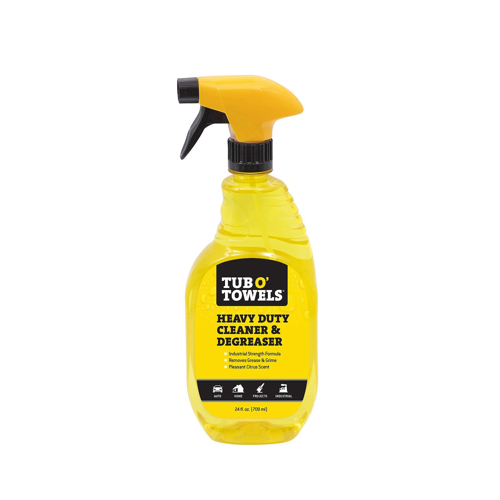 Tub O’ Towels, Heavy Duty Cleaner Degreaser Spray, 24 oz., Ounces 24 oz, Scent