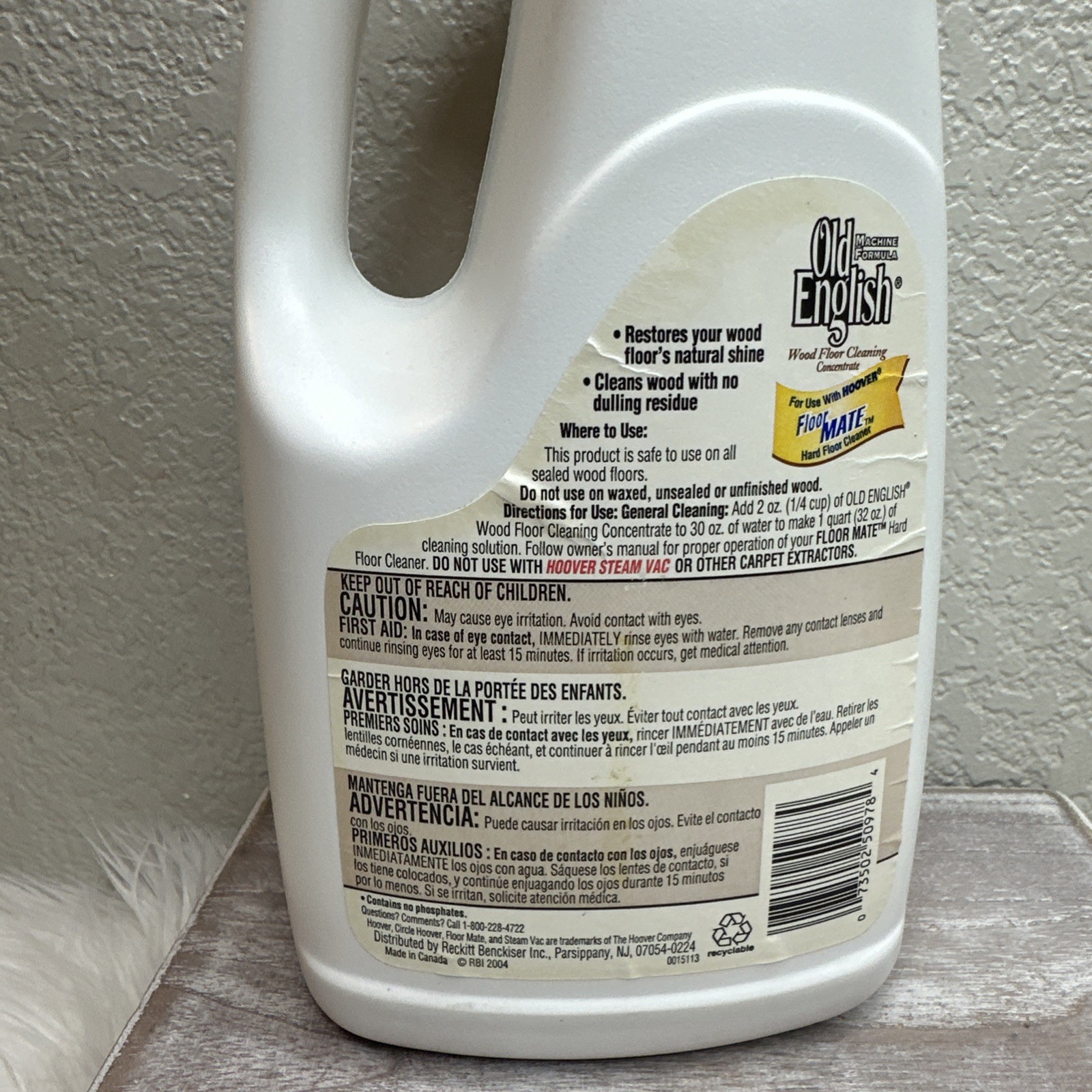 Hoover Old English Floormate Machine Formula Wood Floor Cleaner 64oz DISCONTINUE