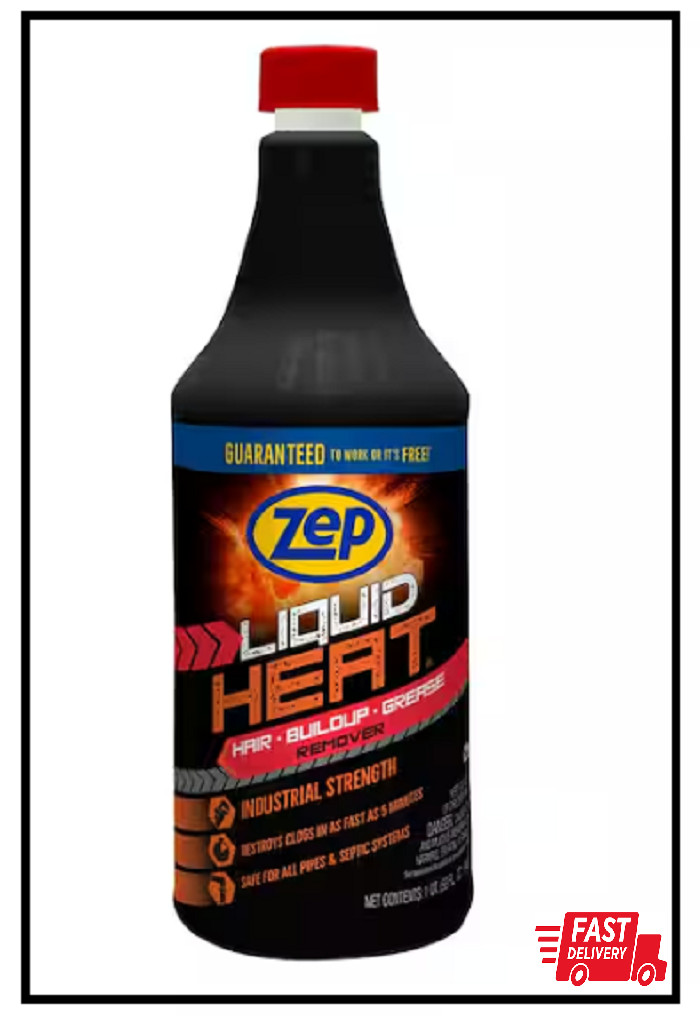 32 oz. Liquid Heat Gel Industrial Drain Opener Powerful & Effective Clog Remover