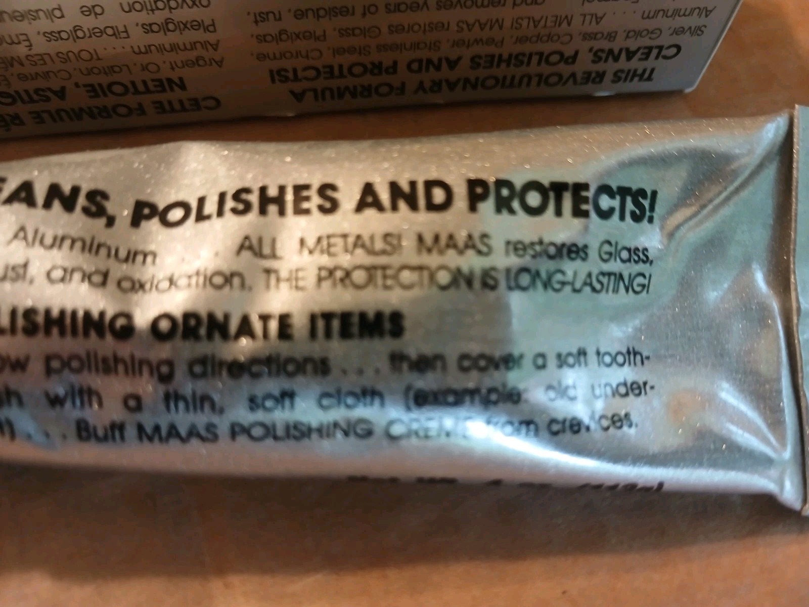 MAAS Fine Polishing Cream For All Metals – 4oz Tube 3.8 Oz Now
