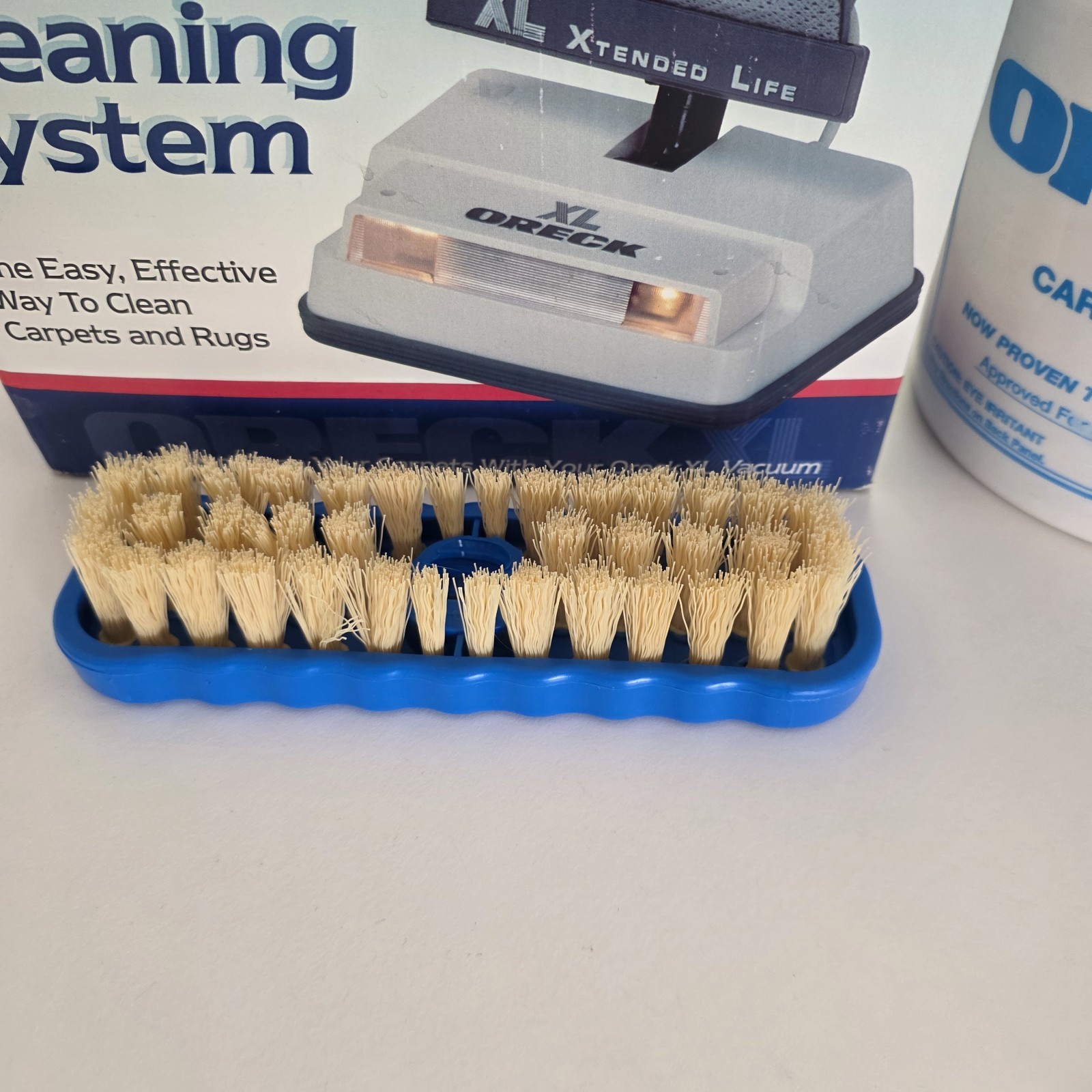 Oreck Dry Carpet Shampoo Cleaning System Pre-Spray, Powder, Brush New In Box