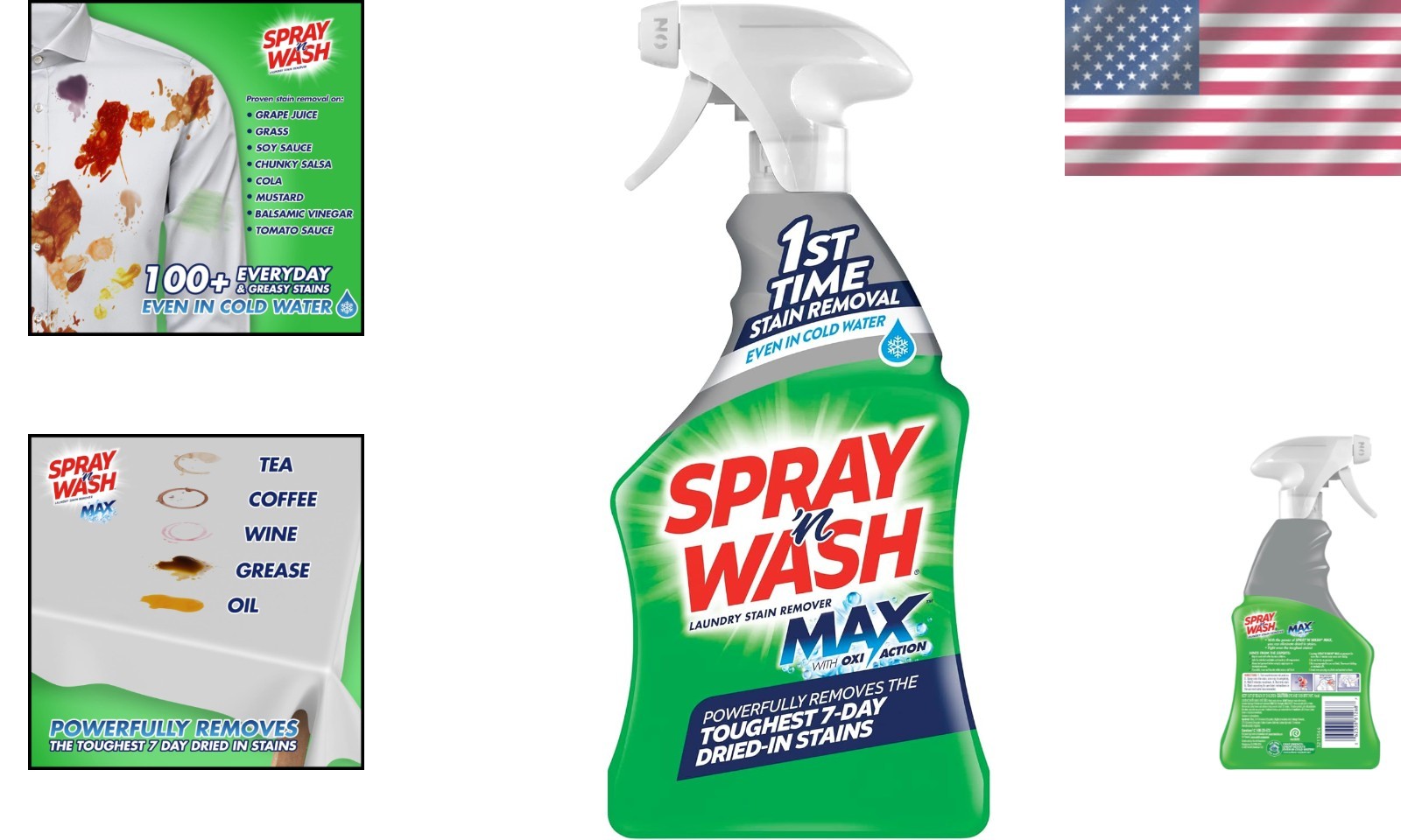 Maximum Strength Spray N’ Wash Stain Remover – 16oz Essential for Tough Stains