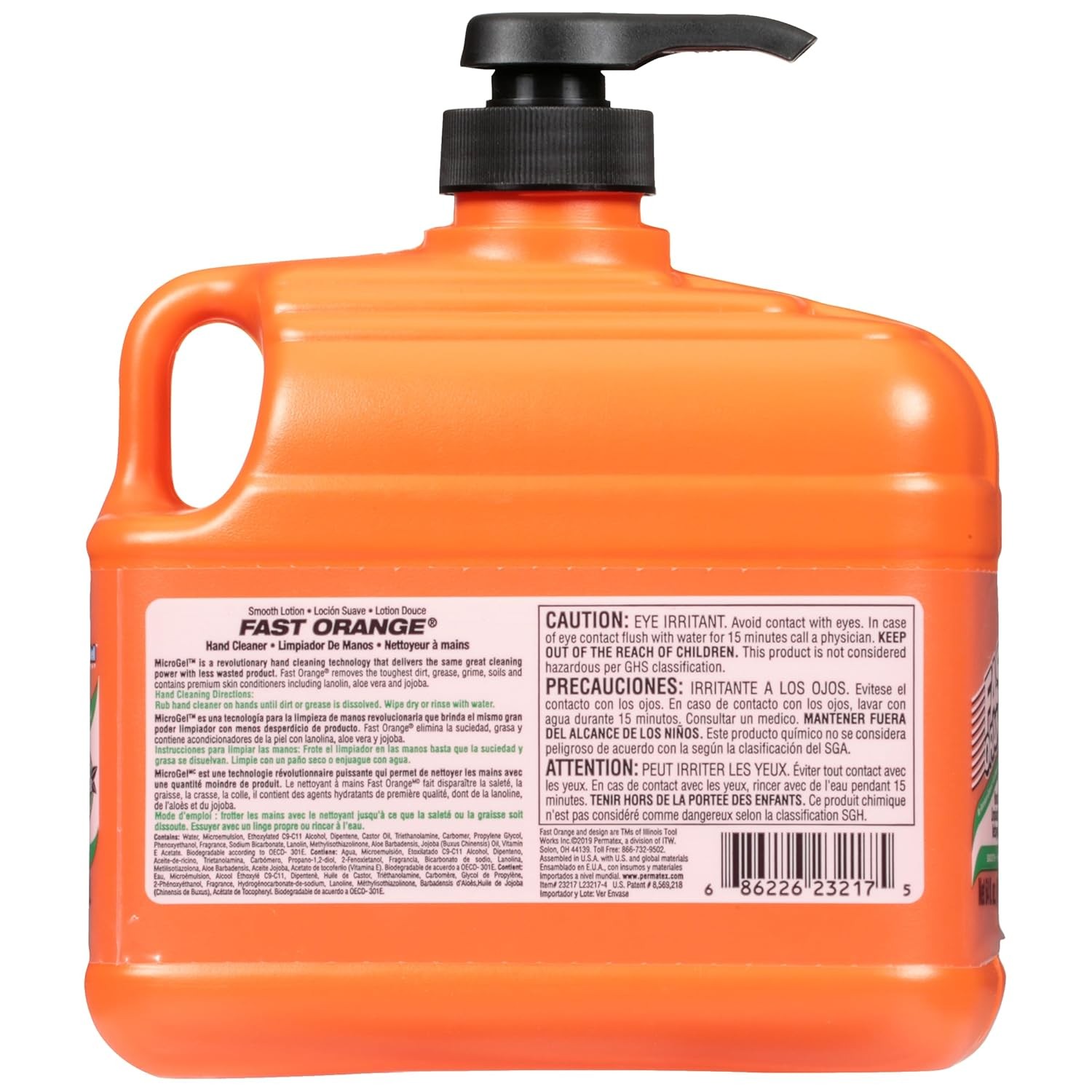 Fast Orange Permatex 25217 Pumice Lotion, Heavy Duty Hand Cleaner, Natural Ci…