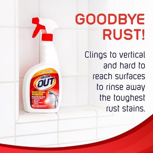 Rust Stain Remover Spray Gel – No Scrubbing, 24oz, 3-Pack for Bathrooms, Kitchen