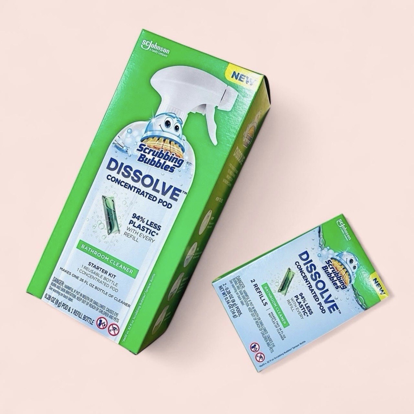 Scrubbing Bubbles Dissolve Starter Kit & Refills NEW