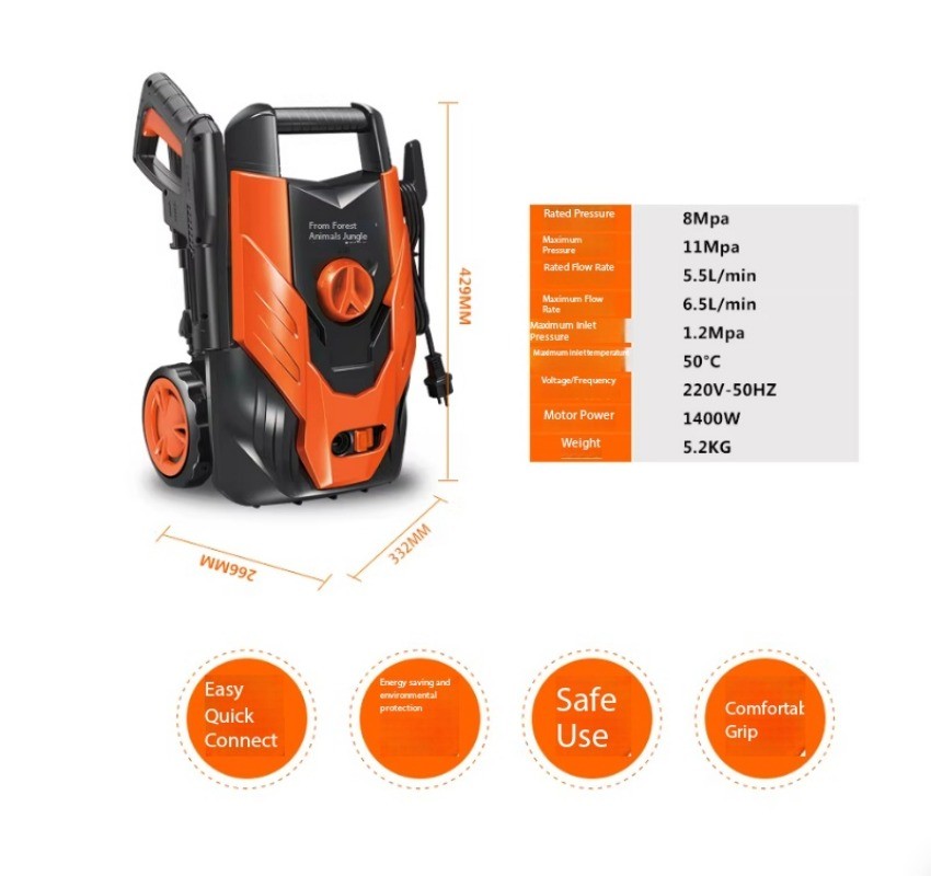 High-Pressure Car Wash Machine for Home Use 220V Fully Automatic Brush Car Washe