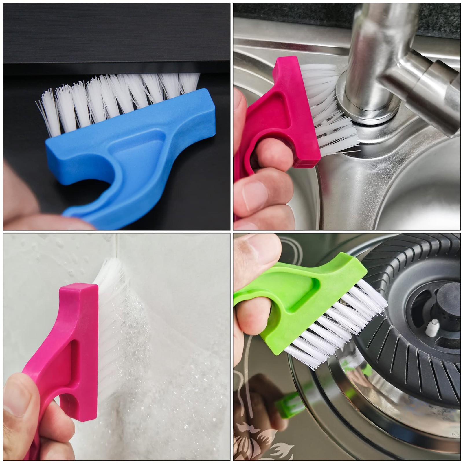 Handheld Groove Gap Cleaning Tools Window Track Cleaning Brush Crevice Cleaning