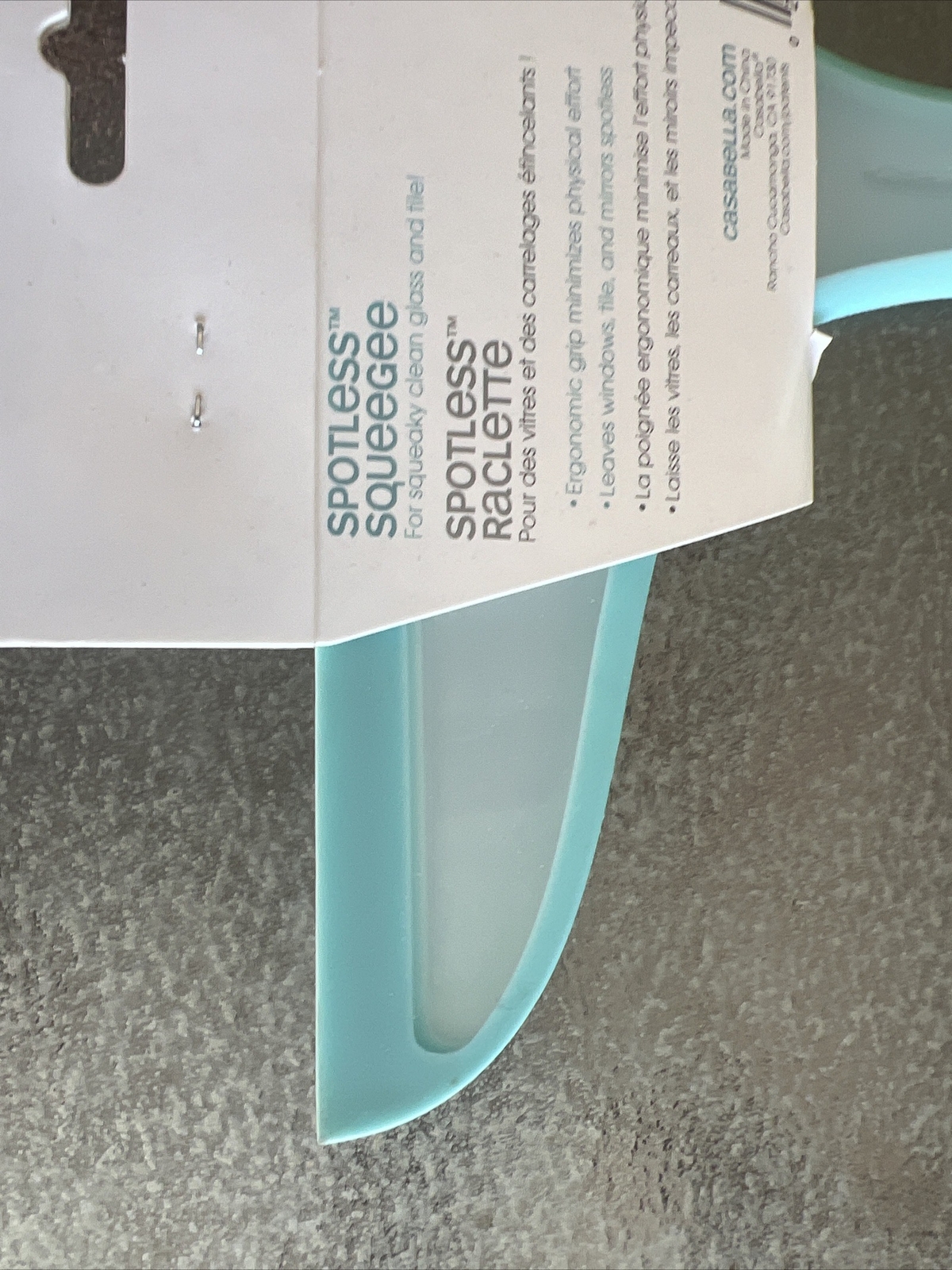 casabella spotless squeegee for squeaky clean glass and tile!