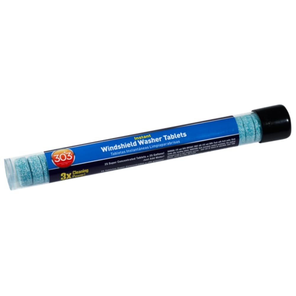 303 Instant Windshield Washer Tablets 25 Count Super Concentrated Cleaner Tabs
