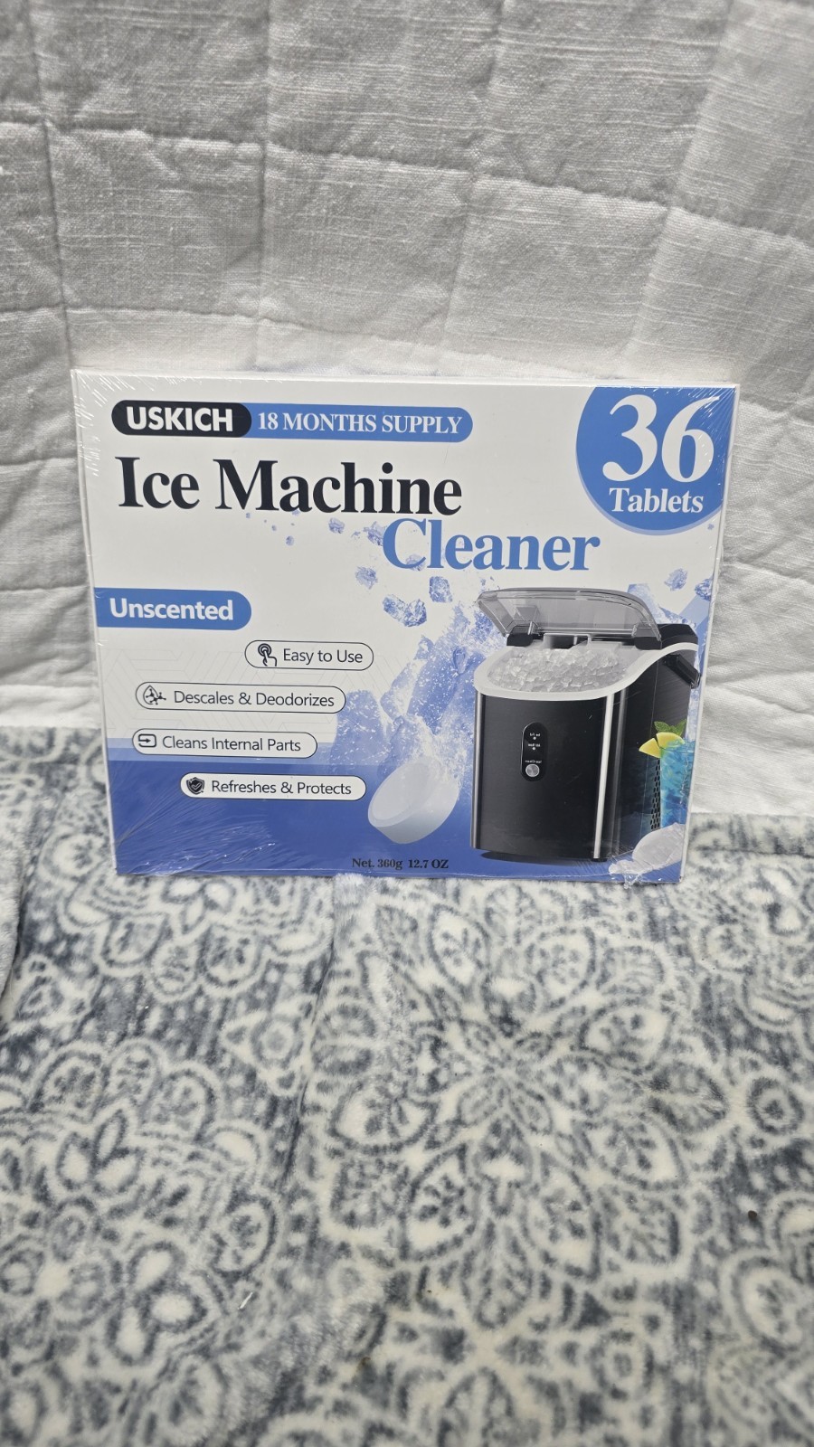 Ice Machine Cleaner 36 Tablets Descales & Deodorizes 18 Month Supply New Uskich