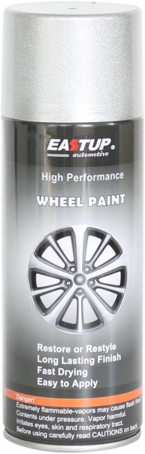 Flash Silver Metallic Wheel Spray Paint – Stunning Finish, 12.8 Fl Oz