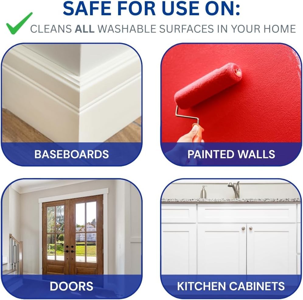 812 Wall & Baseboard Cleaner Spray – Safely Cleans Painted Walls, Baseboards,…