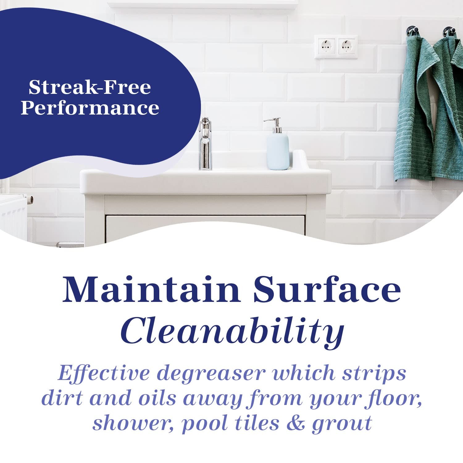 Tile & Grout Cleaner – Tile and Grout Cleaner for Floors, Pools, Bathroom Sho…