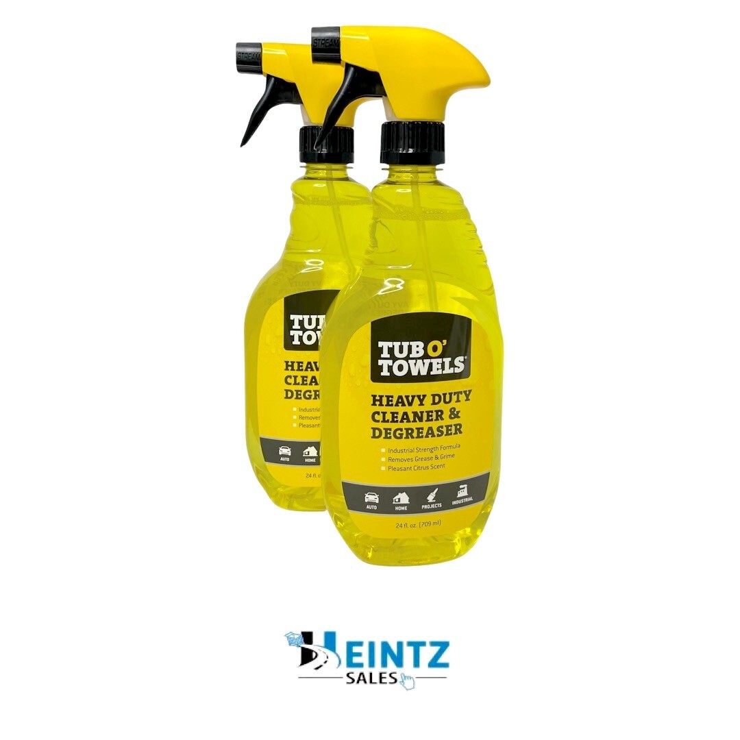 Tub O Towels TW24 SPR Heavy Duty Cleaner/Degreaser Spray 24oz Home/Auto 2pack