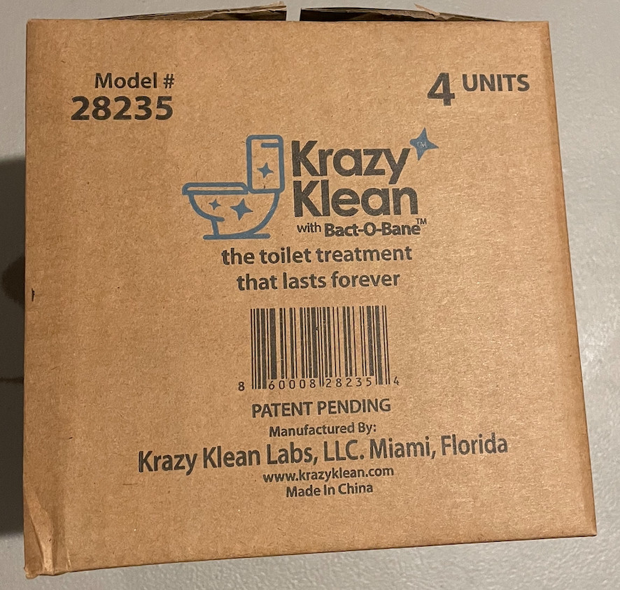 Krazy Klean Pro Toilet Cleaner Household Cleaning Solution | Pack of 4