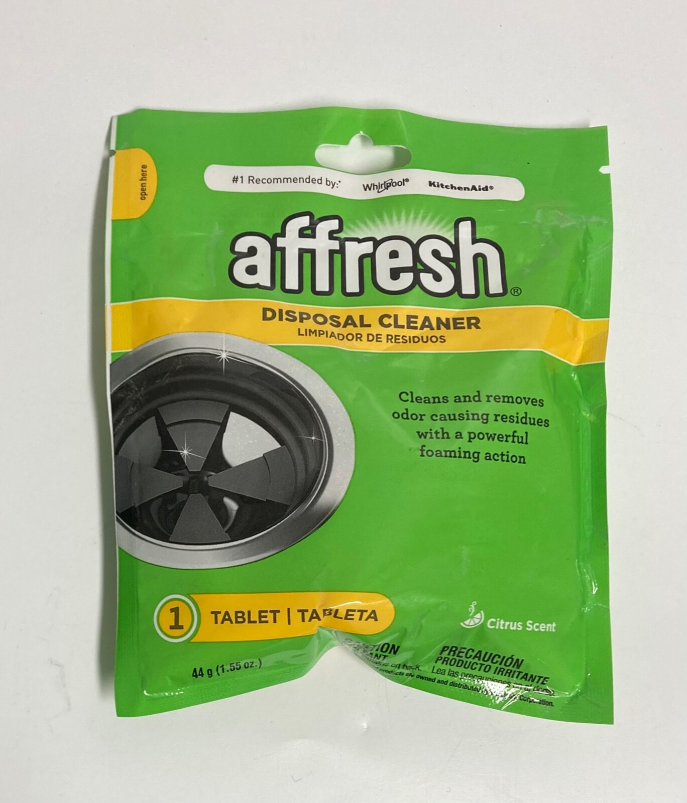 (LOT OF 18) W10921680 AFFRESH DISPOSAL CLEANER (1 TABLET PER BAG) CITRUS SCENT