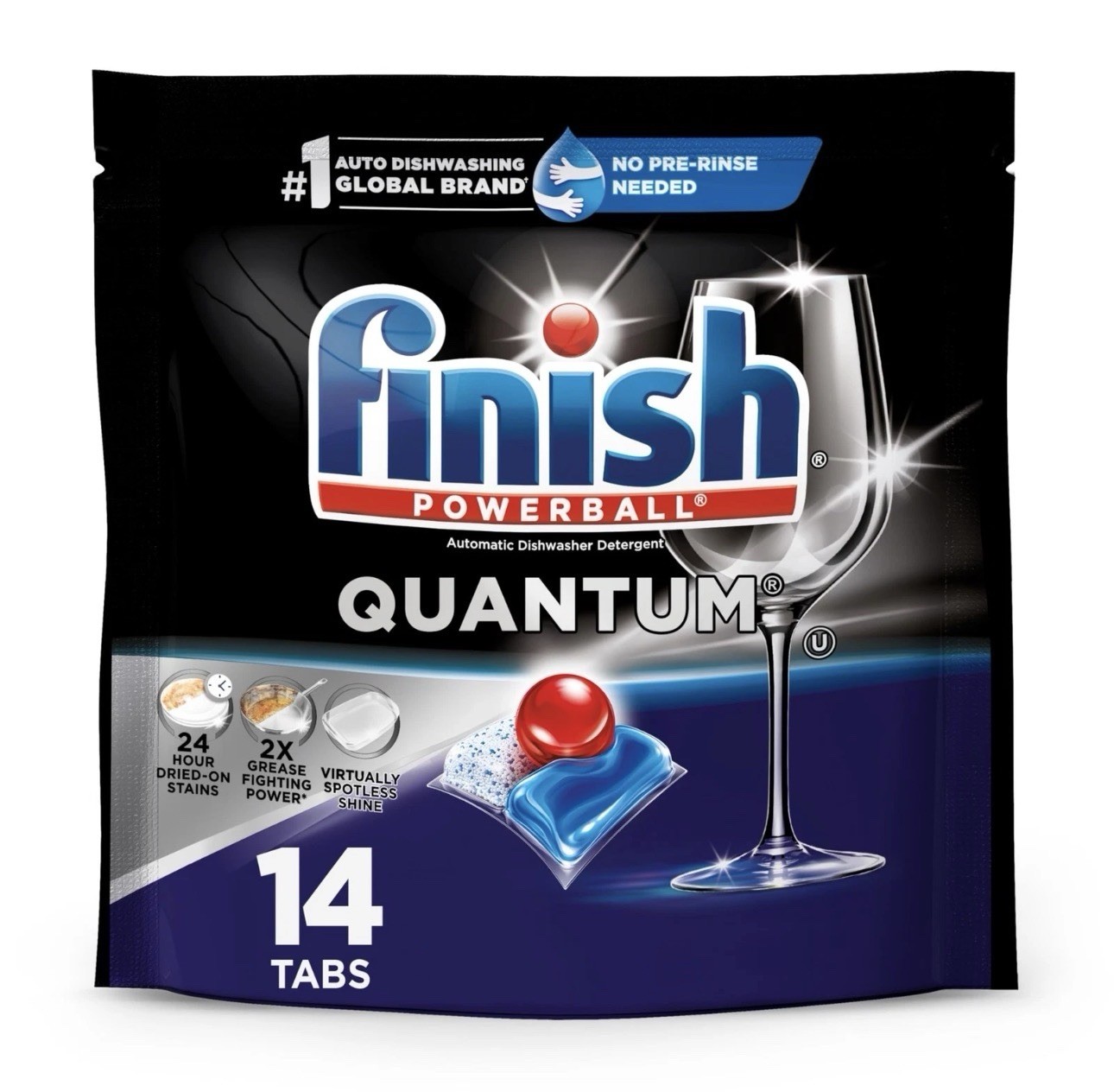 🔥(2-PACK) Finish Quantum Advanced Dishwasher Pods Dishwashing Detergent 28 Tabs