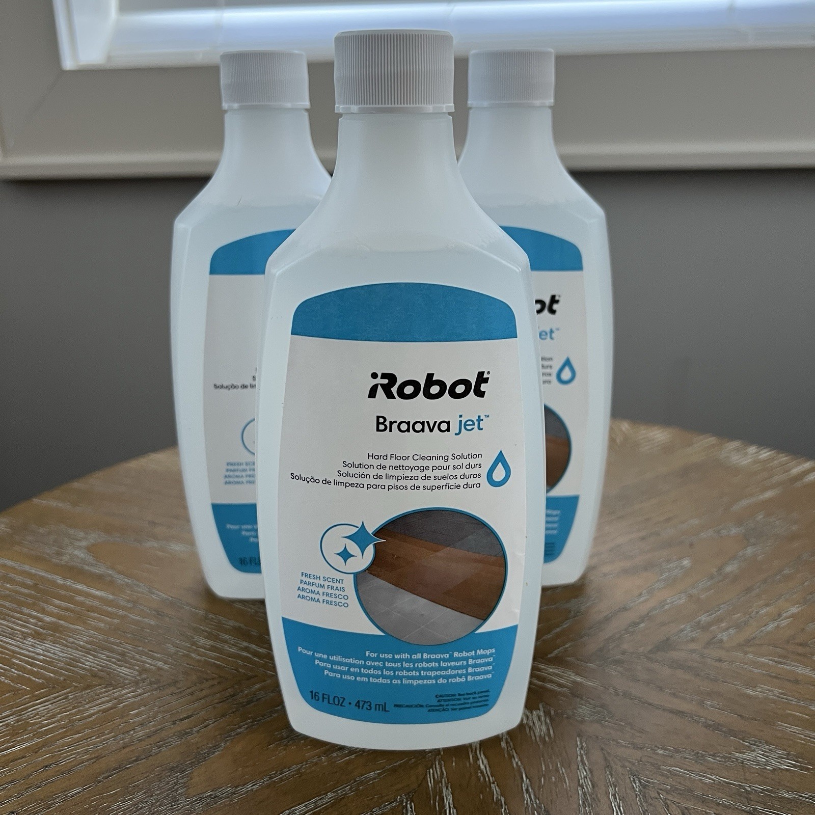 iRobot Braava Jet Hard Floor Cleaning Solution 16oz Bottles Lot of 3 NEW BOTTLES