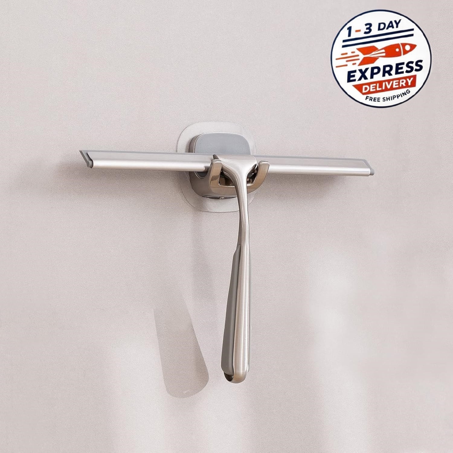 Limpiador de ducha para puertas de ducha, 10 pulgadas, acero inoxidable
