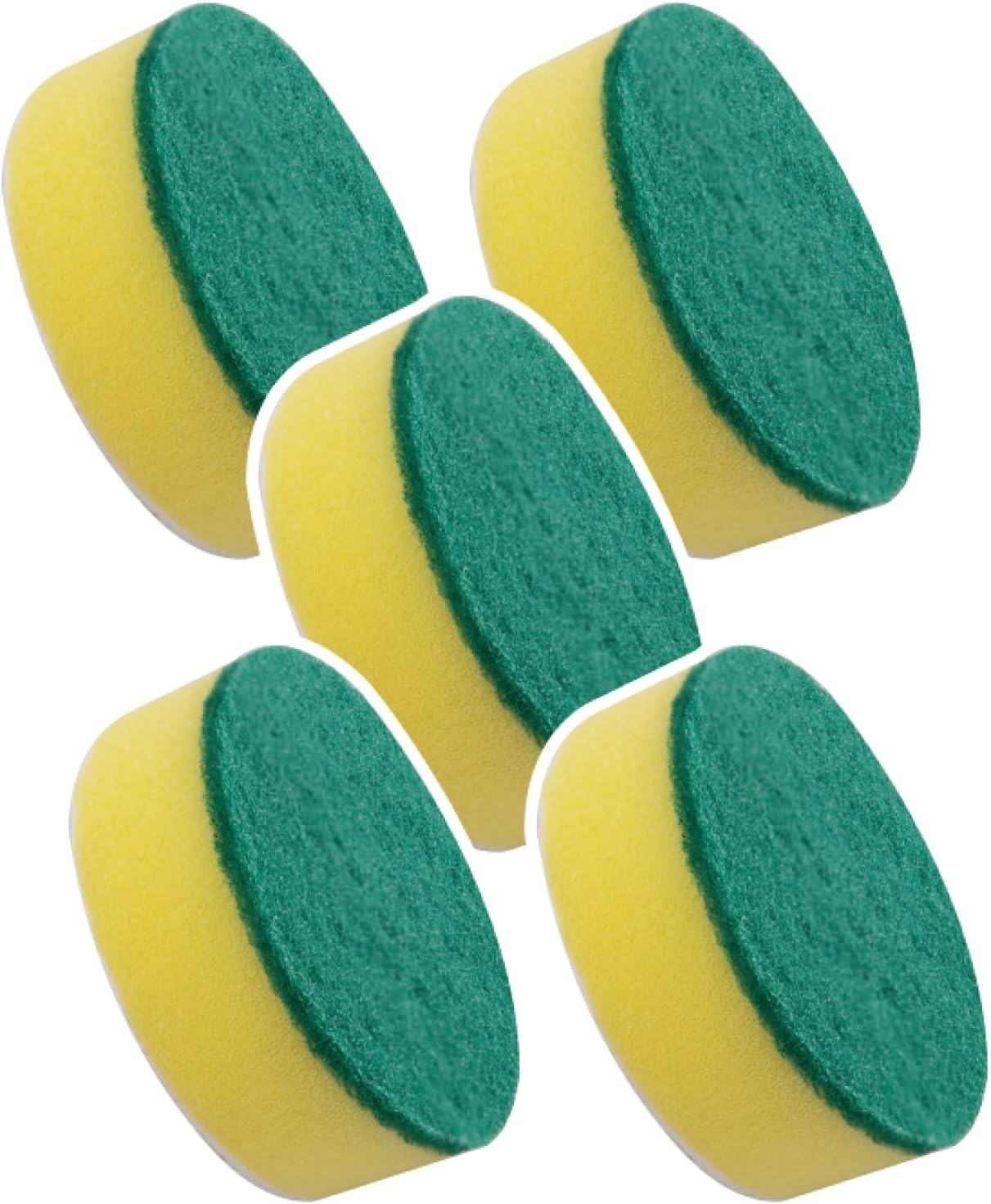 Horsepower 5 Heavy-Duty Sponges for Cordless & Rechargeable Scrubber, White