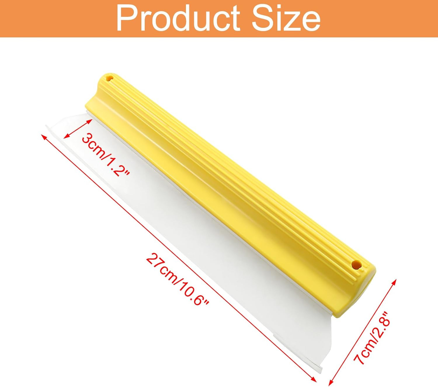 10 inch Silicone Car Squeegee – Flexible T-Bar Quick Dry Water Blade for Car,…