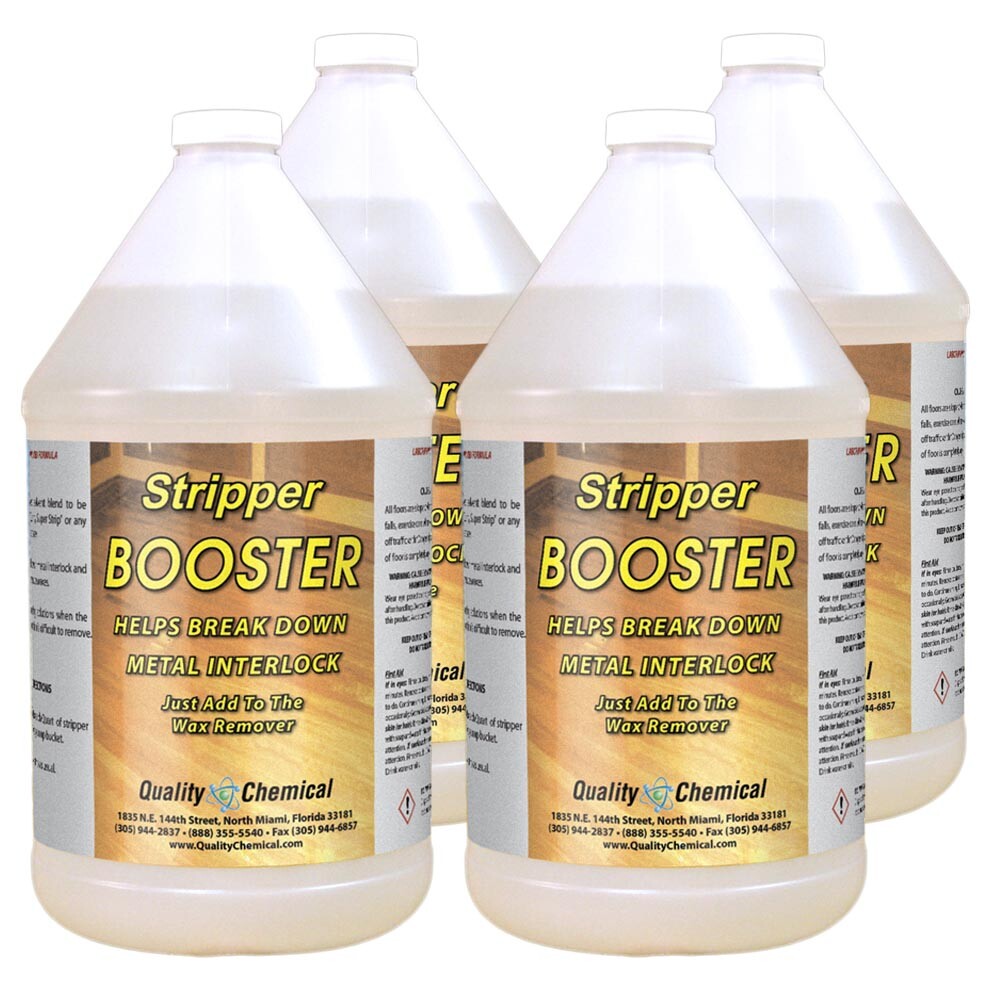 Floor Stripper Booster – High powered solvent blend – 4 gallon case