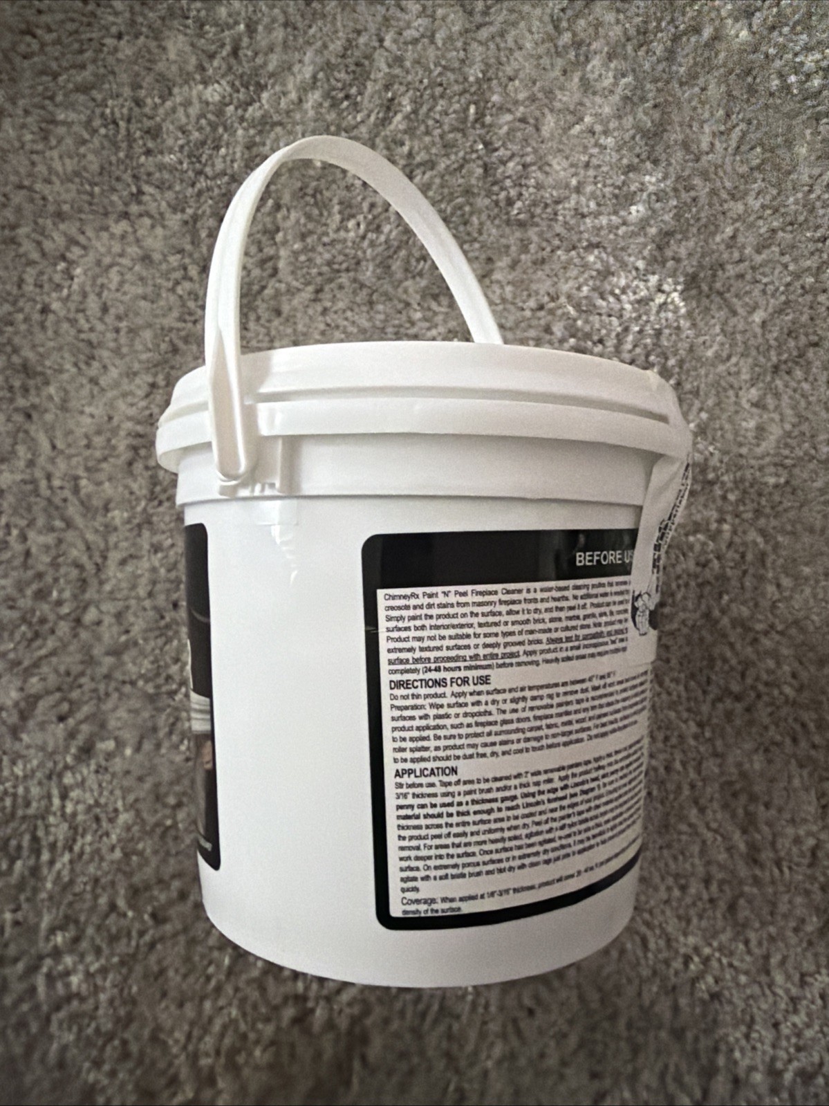 Non-Toxic Fireplace Soot Remover Easy Application No Scrubbing 0.5 Gallon