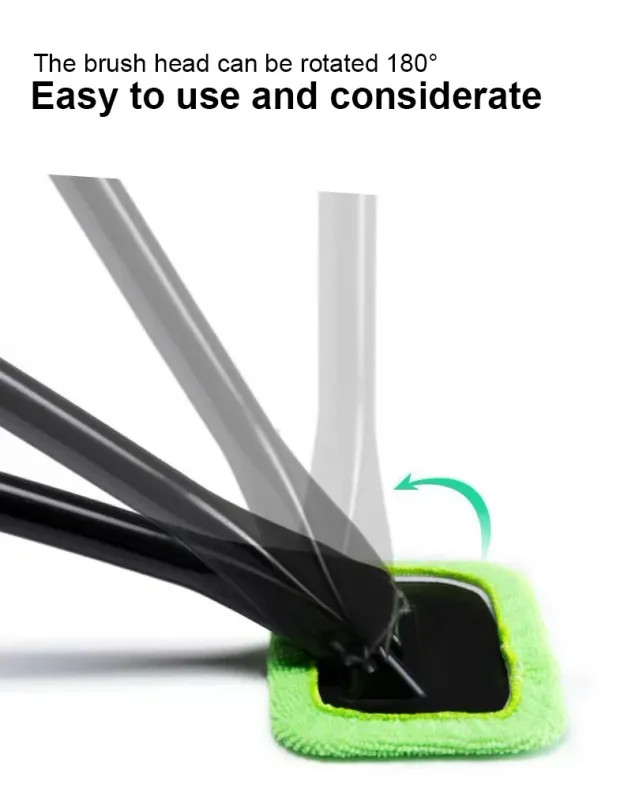Car Window Cleaner Brush Kit Windshield Cleaning Wash Tool Inside Interior Auto