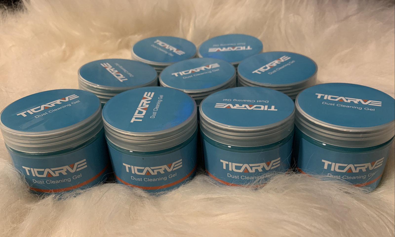 Lot of 9 Ticarve Dual Cleaning Gel Goo Bottles – 160 g each