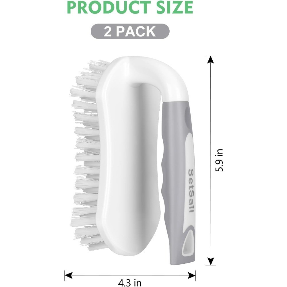 Heavy Duty Scrub Brushes Stiff Bristles Cleaning Brush for Shower Bathroom
