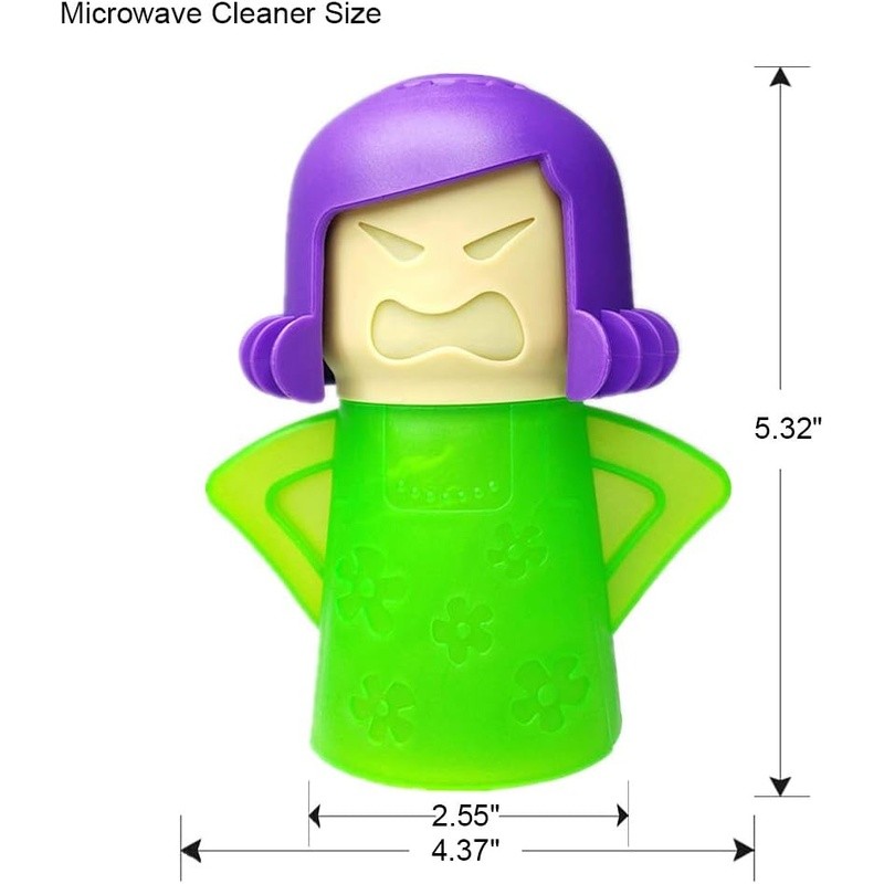 Angry Mama Microwave Cleaner Non Toxic Steam Cleaning Easy Kitchen Tool New