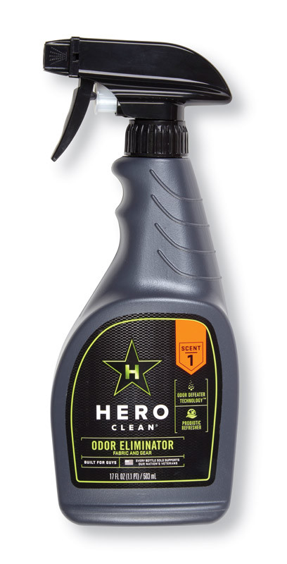 3 Hero Clean ODOR ELIMINATOR Eliminates & Prevents Odors Pre-Treats Clothes 17oz
