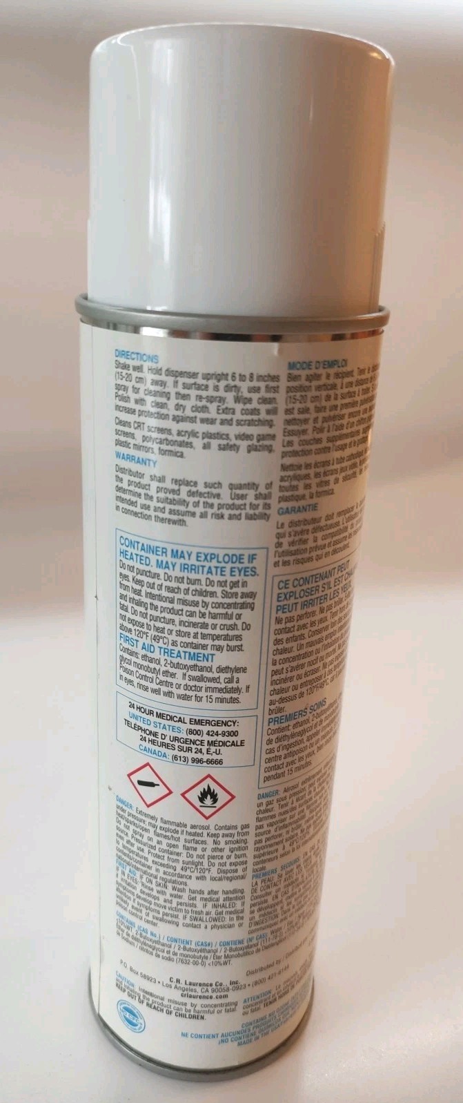 CRL CRL848 Aerosol Spray Plastic Cleaner, 19 Oz, (1 lb.3 oz)