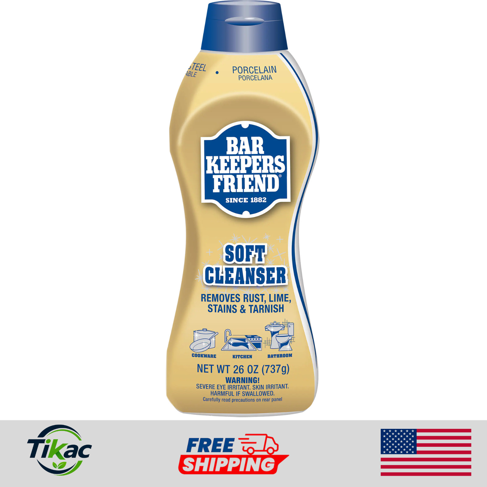 Bar Keepers Friend Citrus Liquid All-Purpose Cleaner 26 fl oz Multi-Surface