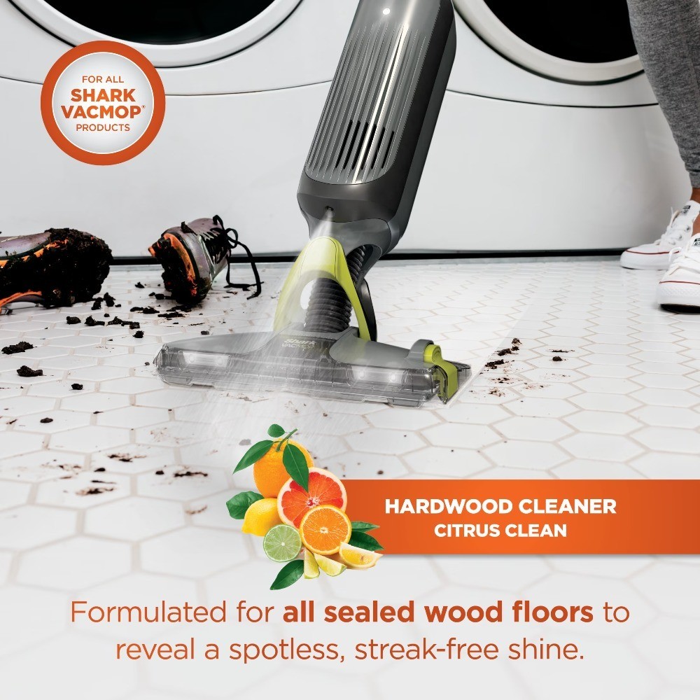 (2 pack) VACMOP Hardwood Cleaner, Citrus Clean, Sealed Hard Floors, Fast