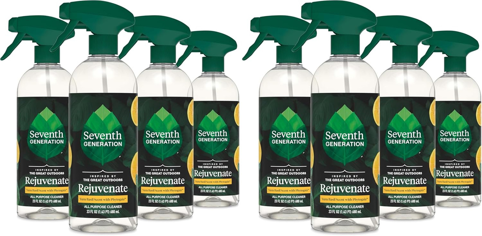 Seventh Generation All Purpose Cleaner Yuzu Basil Spray 23 oz 8-Pack Case